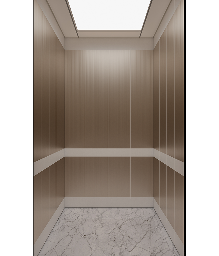 Passenger Elevator K-012 Champagne Gold Home Elevator